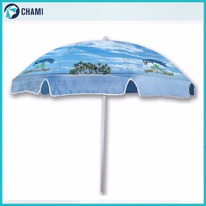 Buena oferta de material de gran mercado de China enorme rojo al aire libre de playa paraguas - Product Image 1