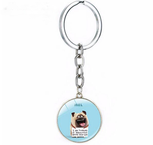 Llavero <span class=keywords><strong>de</strong></span> <span class=keywords><strong>la</strong></span> <span class=keywords><strong>Película</strong></span> Animada The Secret Life of Pets, con los Personajes Snowball, Gidget, Mel, Max y Buddy - Product Image 1