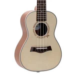 Snaren Instrument Kleine Gitaar 23 Inch 4 Snaren Gitaar Osten High End Custom Massief Houten Concert Ukulele Kit