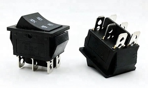 Grand courant JT604 3 voies 6 broches carré interrupteur à bascule KCD4 avec fonction de sur off sur avec six à souder pins - Product Image 6