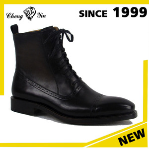 Última moda <span class=keywords><strong>hombre</strong></span> botín de piel Guangzhou venta al por mayor brillante superior romano de arranque para <span class=keywords><strong>el</strong></span> <span class=keywords><strong>hombre</strong></span> - Product Image 3