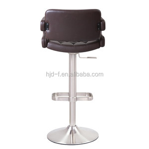 Pastille <span class=keywords><strong>ligne</strong></span> accoudoir haut dos chrome base carré repose-pieds tabouret <span class=keywords><strong>de</strong></span> <span class=keywords><strong>bar</strong></span> - Product Image 6