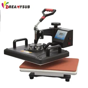 top quality CE ROHS approved t-shirt mug plate cap combo sublimation printer machine /t-shirt printing machine for sale on aliba