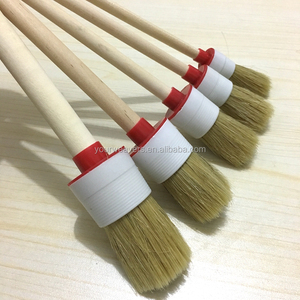 Cepillo para <span class=keywords><strong>coche</strong></span> de cerdas de jabalí con mango de madera, duradero, para detallado automotriz, ideal para el interior, el cuero y las llantas, marca YOUR WEAVERS, venta al por mayor - Product Image 4