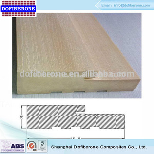Alta densidad de la alta nail sosteniendo solid wpc / pvc / vinilo jamba de la puerta y el marco - Product Image 1