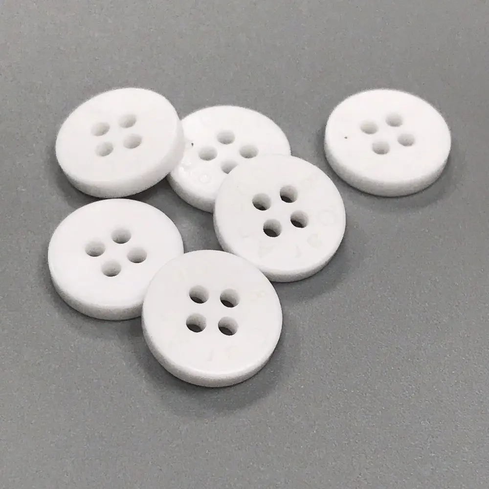 white large plastic resin sewing clothing buttons for shirt