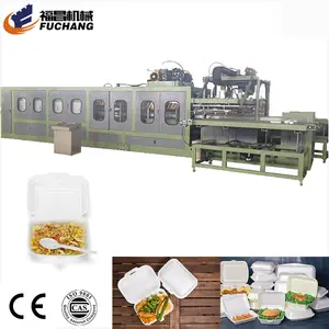 PS foam thermocol plate fast food plate making machine / disposable foam food box production line