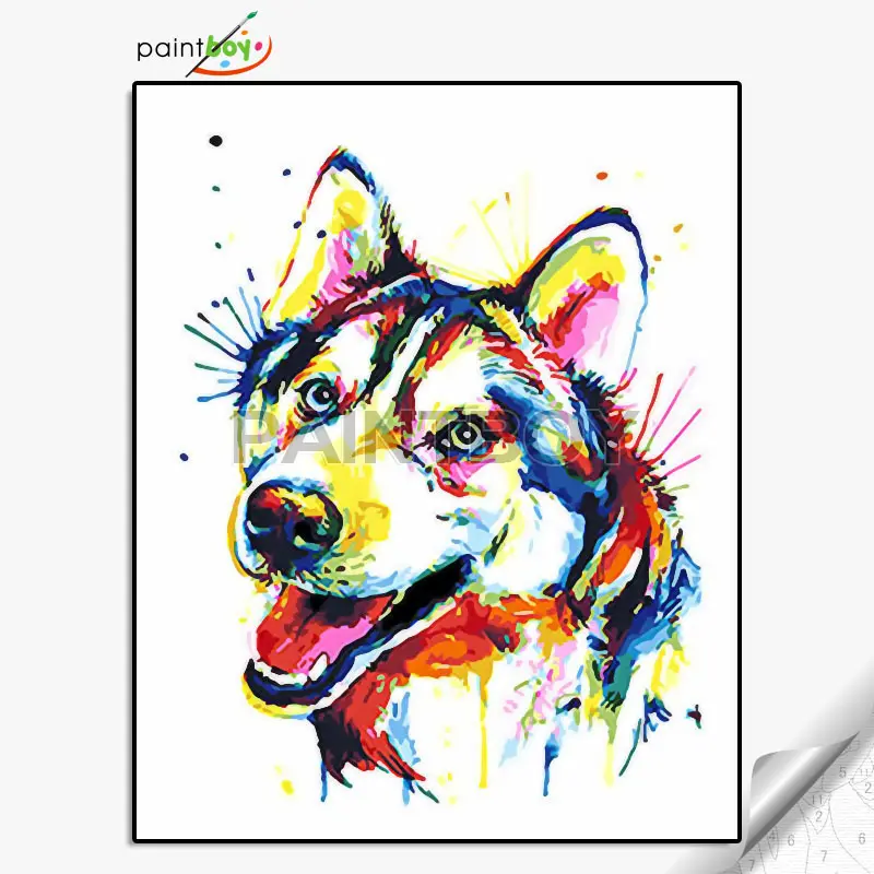 GX25781 new hot dog design diy paint by numbers canvas oil painting for home decor