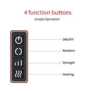 Masajeador de Cuello Shiatsu OEM Más Vendido, Chal de Masaje de Hombros con Calor para Usar en el Automóvil, el Hogar y la Oficina - Product Image 5