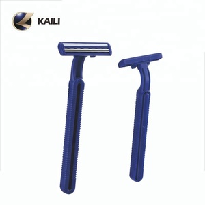 <span class=keywords><strong>Rasoir</strong></span> à deux lames jetables <span class=keywords><strong>pour</strong></span> hommes et femmes, jetables, vente en gros, bon marché, 50 pièces - Product Image 1