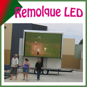 Buen precio. camión doble y <span class=keywords><strong>triedro</strong></span> pantalla led, un lado, Remolque con pantalla LED,a todo color - Product Image 1