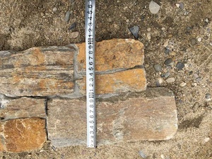 Tự nhiên 3D xếp chồng lên nhau đá bên ngoài bức tường - Product Image 3