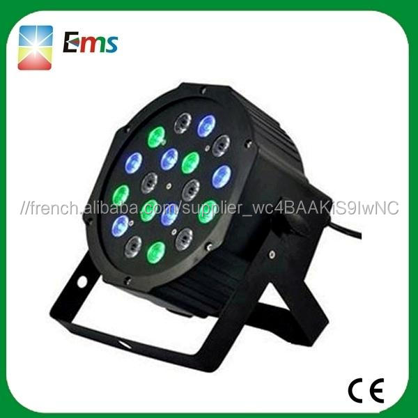 Sur vente LED RGB de lumière par 18 pcs 1 W pas cher vente par lumière accueil party disco éclairage
