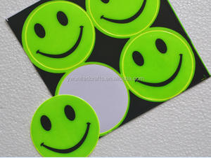 Promotion écologique Sourire Visage Réfléchissant PVC Autocollants - Product Image 3