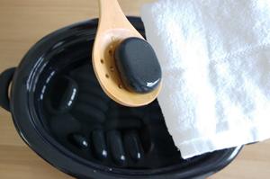 Mt 40 Pcs Factory Custom Whin stone Massage Stein Set Facial Spa Stein Hot Set Kit mit Bambus box - Product Image 2