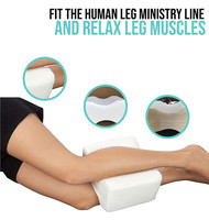 Oreiller orthopédique pour les jambes, matériel en Latex naturel, superbe pour le soutien des jambes et des hanches, soulagement de la sciatique et soutien grossesse