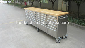 Acero inoxidable de alta resistencia banco de trabajo de herramientas / 96 pulgadas <span class=keywords><strong>en</strong></span> el pecho banco de trabajo con cajón - Product Image 5