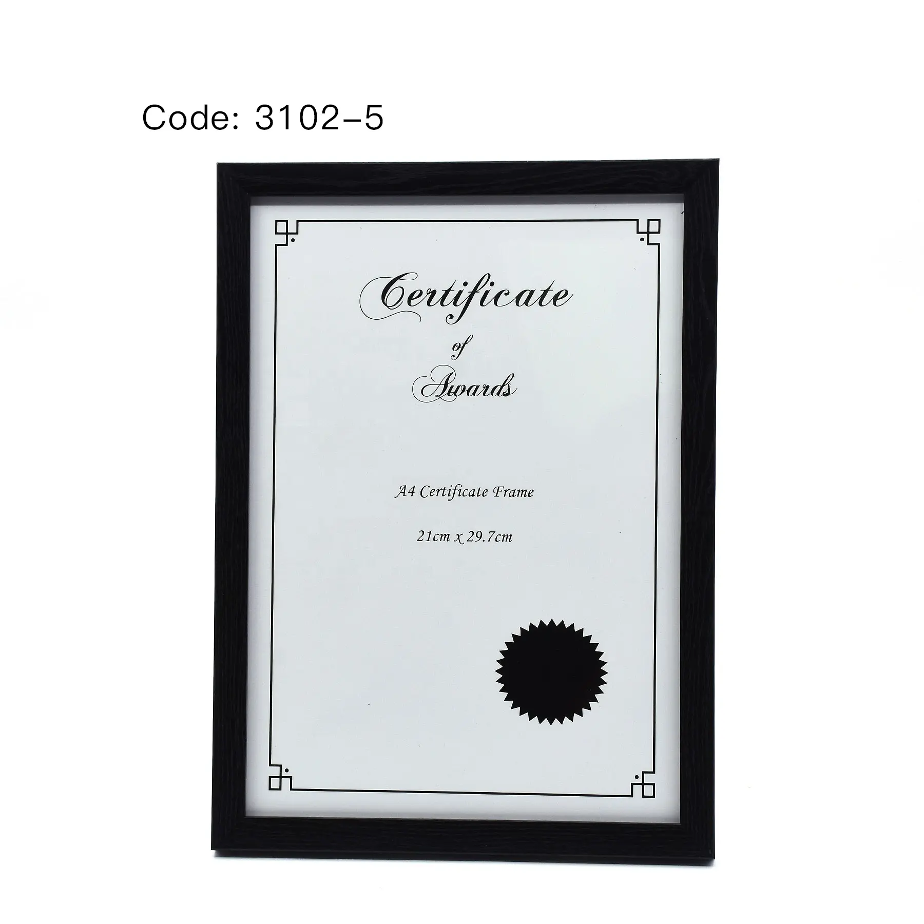 A4 Black Classic Wooden Frames For Photos and Certificate