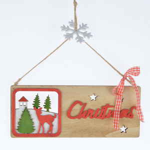 ยิ<span class=keywords><strong>น</strong></span>ดีต้อนรับคณะกรรมการSanta Reindeer Snowmanตกแต่งคริสต์มาสฤดูหนาวSenseเครื่องประดับ - Product Image 5