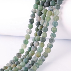 <span class=keywords><strong>Turquoise</strong></span> <span class=keywords><strong>bleu</strong></span> pierre naturelle mate, perles rondes <span class=keywords><strong>turquoise</strong></span> givrées en vrac pour la fabrication de bijoux - Product Image 2