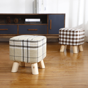 Taburete de pie de madera extraíble/taburete bajo/taburetes de reposapiés de sofá - Product Image 6