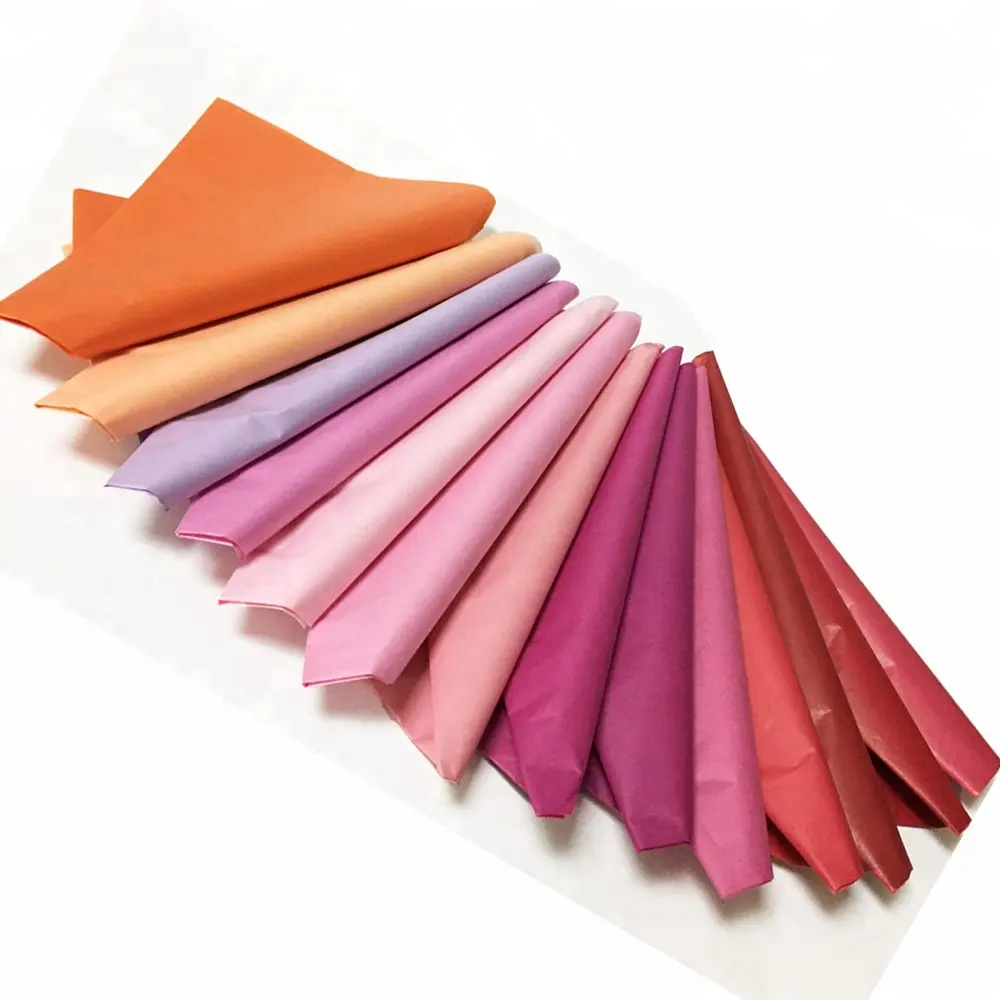 50*70cm MOQ Basso/consegna Veloce 14 gsm 39 colori di carta magazzino avvolgimento del tessuto di carta