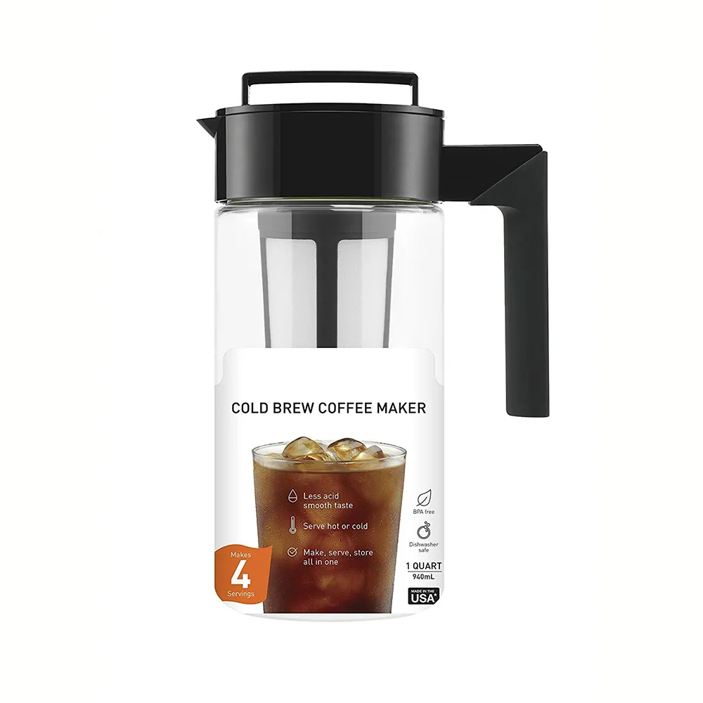 CHL logo personalizzato di plastica tritan BPA libero di alta vetro borosilicato di campeggio portatile iced birra fredda macchina per il caffè con la maniglia