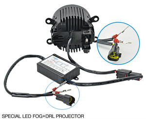 Fábrica al por mayor 12 v después de mercado Cre e <span class=keywords><strong>super</strong></span> brillante Universal drl LED luz de niebla - Product Image 5