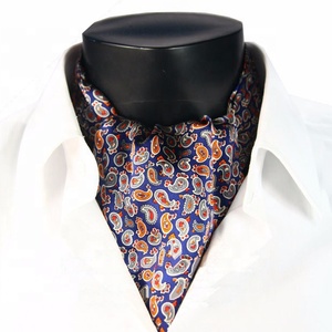 Cravate Ascot en soie imprimée de haute qualité pour hommes, nouvelle mode - Product Image 4