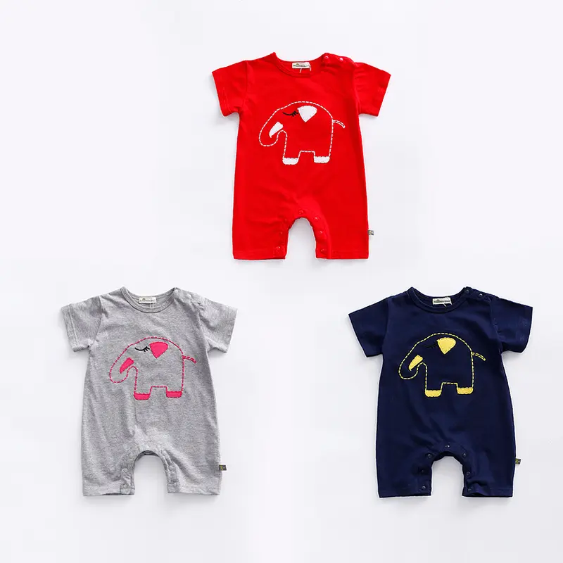 Produsen Cina Grosir Pakaian Bayi Laki-laki Baju Anak-anak Hewan Jumpsuit dengan Foto Xxx Lucu