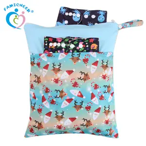 Reusable Waterproof Wet Dry Diaper Bags For Baby Cloth Diapers Nappy Bag