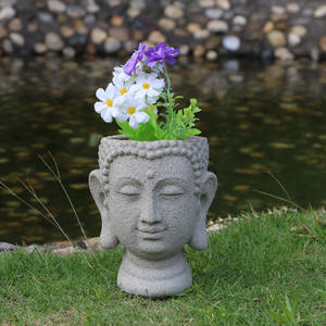 <span class=keywords><strong>Pot</strong></span> <span class=keywords><strong>de</strong></span> fleurs tête <span class=keywords><strong>de</strong></span> <span class=keywords><strong>bouddha</strong></span>, déco <span class=keywords><strong>de</strong></span> jardin en plein air, personnalisé, nouveau Design - Product Image 1