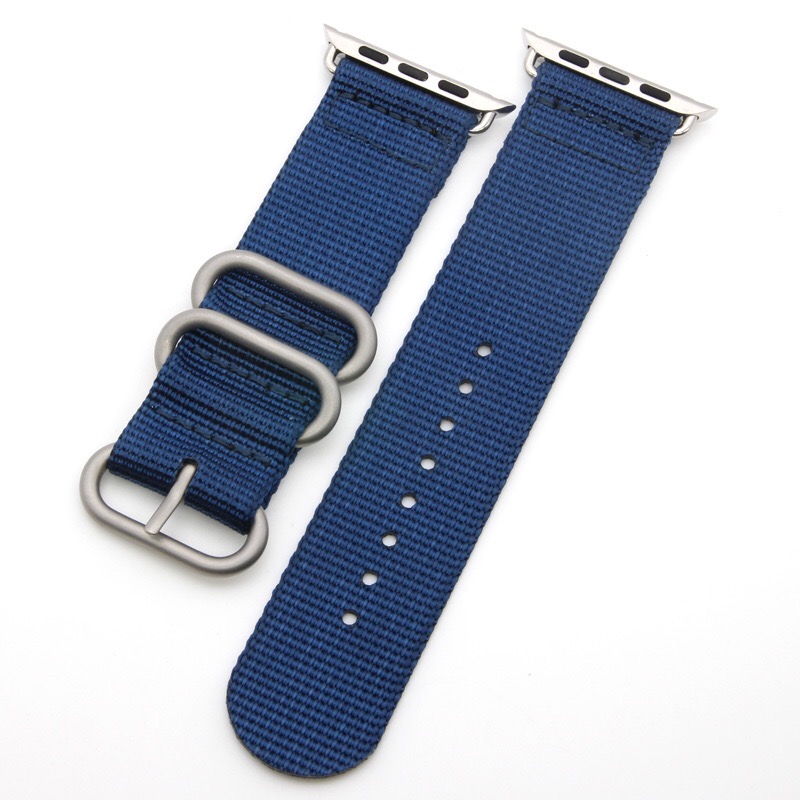 Boucle argentée bleu royal