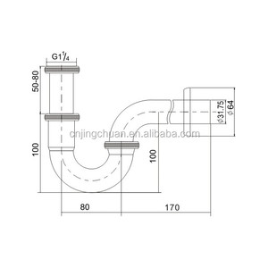 <span class=keywords><strong>Plombiers</strong></span> Grade P Piège 1 1/2 "Siphon Chrome Plaqué En Laiton Piège - Product Image 2