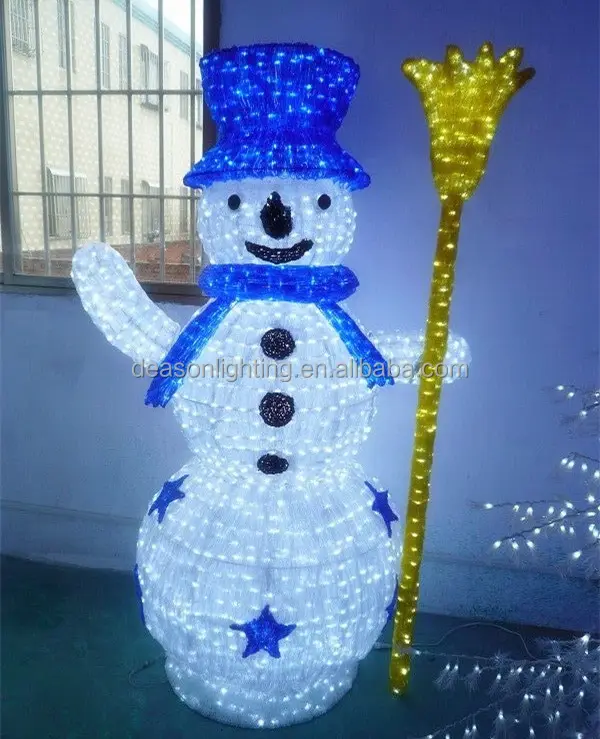 led lighted acrylic snowman