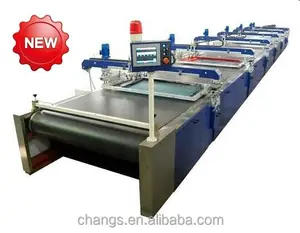 SPD 6 Colors Automatic Screen Printing machinery for gary cloth