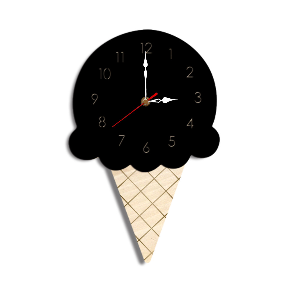 Ice Cream Clock - Cute, Colorful Wall Clock for Kids