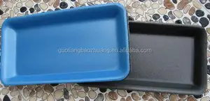 Amerikaanse Supermarkt Gebruik Groothandel Voedsel Verpakking Fabrikant Piepschuim Plastic Vlees Trays Met Vlees Absorberende Vlees Pad