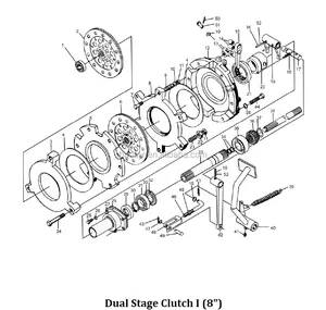 Supply Jinma Tractor Spare Parts & 8" Dual Stage Clutch