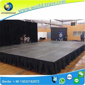 Tùy chỉnh nền tảng sân khấu giá rẻ, 4'x4 'xếp đám cưới <span class=keywords><strong>Stag</strong></span>, giai đoạn làm đẹp cho trường Hiển thị sự kiện - Product Image 4