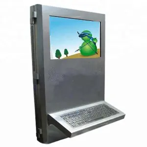 High Quality Wall-Mounted Terminal Kiosk with Keyboard Top-Notch Service Equipment