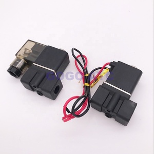 2 way Pneumatique en plastique mini électrovanne 2P025-06/08 <span class=keywords><strong>Port</strong></span> 1/8 1/4 NPT 110V 220V NBR fil plomb type soupape <span class=keywords><strong>de</strong></span> commande électrique - Product Image 4