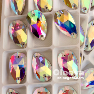 28 formas <span class=keywords><strong>AB</strong></span> Colors Teardrop Shinly Cristal Coser en los Rhinestones fábrica - Product Image 4