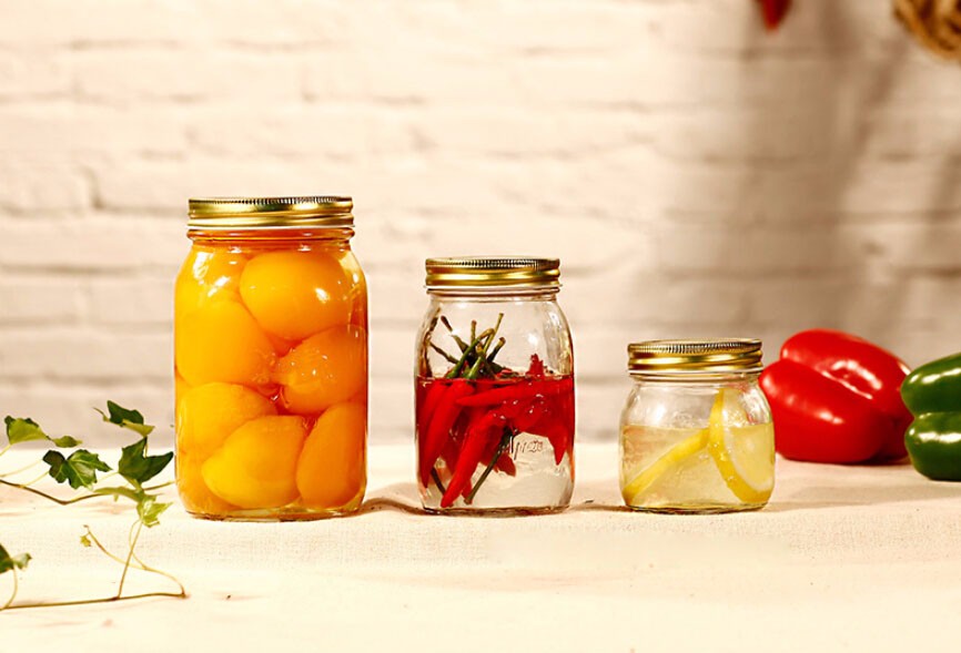Air Tight Glass Jar Storage Cookie Candy Food Glass Jars with Decorative Lids