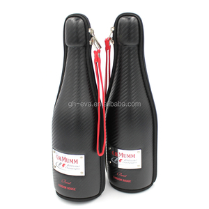 Giáng Sinh Cung Cấp Miễn Phí Mẫu Rượu Vang Da Carrier Vòng Ống Rượu Vang Hộp Quà Tặng - Product Image 1