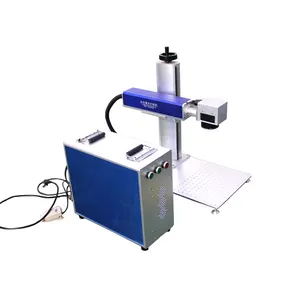 Máy Khắc Laser Bằng Kim Loại Màu Vàng Mopa 20W 30W 50W Máy Khắc Laser Bằng Sợi Quang Thông Minh