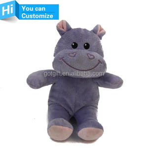 Hippopotame En Peluche Doux En Peluche Personnalisé en peluche jouet Animal poupées pour enfants - Product Image 1
