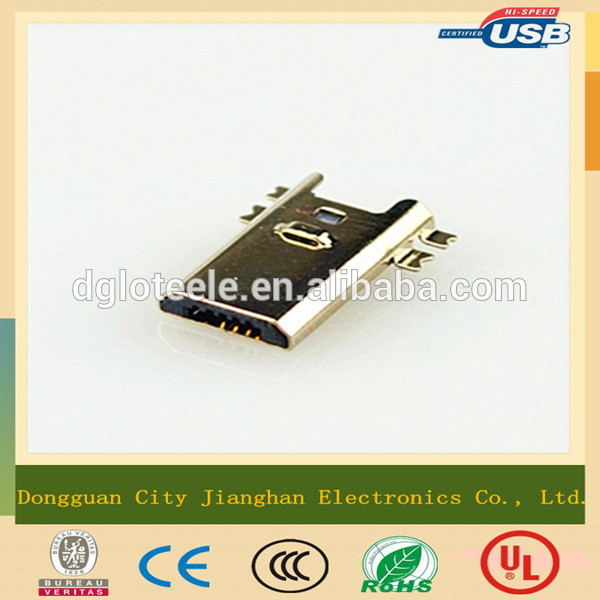 популярное в области дизайна микро usb 5 штырьковый разъем smt