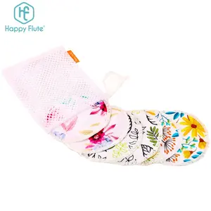 Happyflute Hoge Kwaliteit 100% Bamboe Natuur Borstvoeding Pad Wasbare Nursing Zoogcompressen