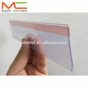 Süpermarket malzemeleri için raf etiketi plastik ekstrüzyon profili için süpermarket PVC veri bilet şerit tutucu fiyat şeridi - Product Image 6